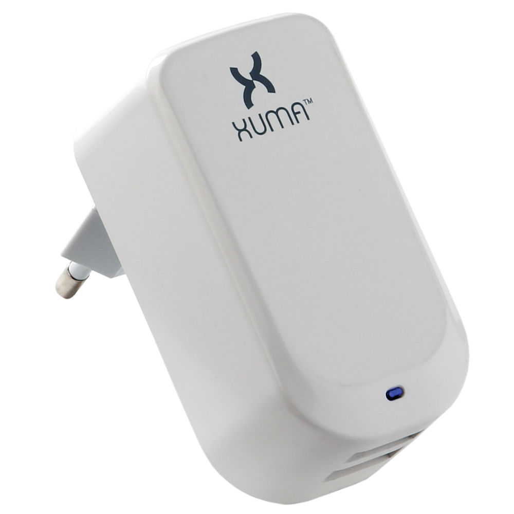 Cargador de Pared Dual USB Xuma (Europeo) - Compatible con la Mayoría de Enchufes Europeos, Carga Di 984597-REG Cargador de Pared Dual USB Xuma (Europeo) - Compatible con la Mayoría de Enchufes Europeos, Carga Di 984597-REG