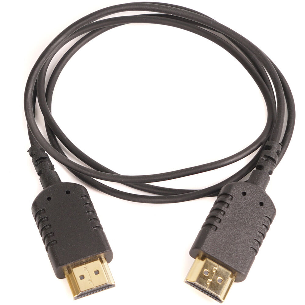 CAME-TV Cable HDMI Ultra Delgado (3') - Soporta HDMI 1.4, Conectores Baño de Oro de 24kt, Diseño Fle