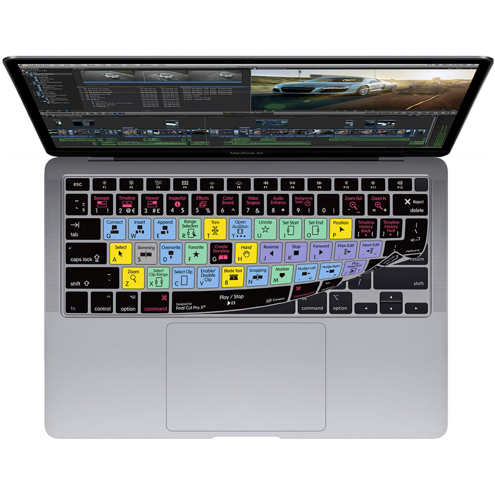 Cubierta de Teclado KB Covers para Final Cut Pro - MacBook Air 13 Cubierta de Teclado KB Covers para Final Cut Pro - MacBook Air 13