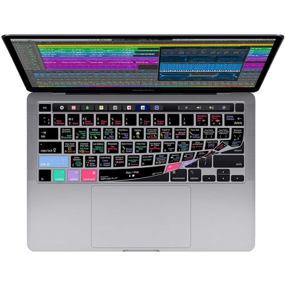 Cubierta de Teclado KB Covers para Logic Pro - MacBook Pro 13 Cubierta de Teclado KB Covers para Logic Pro - MacBook Pro 13