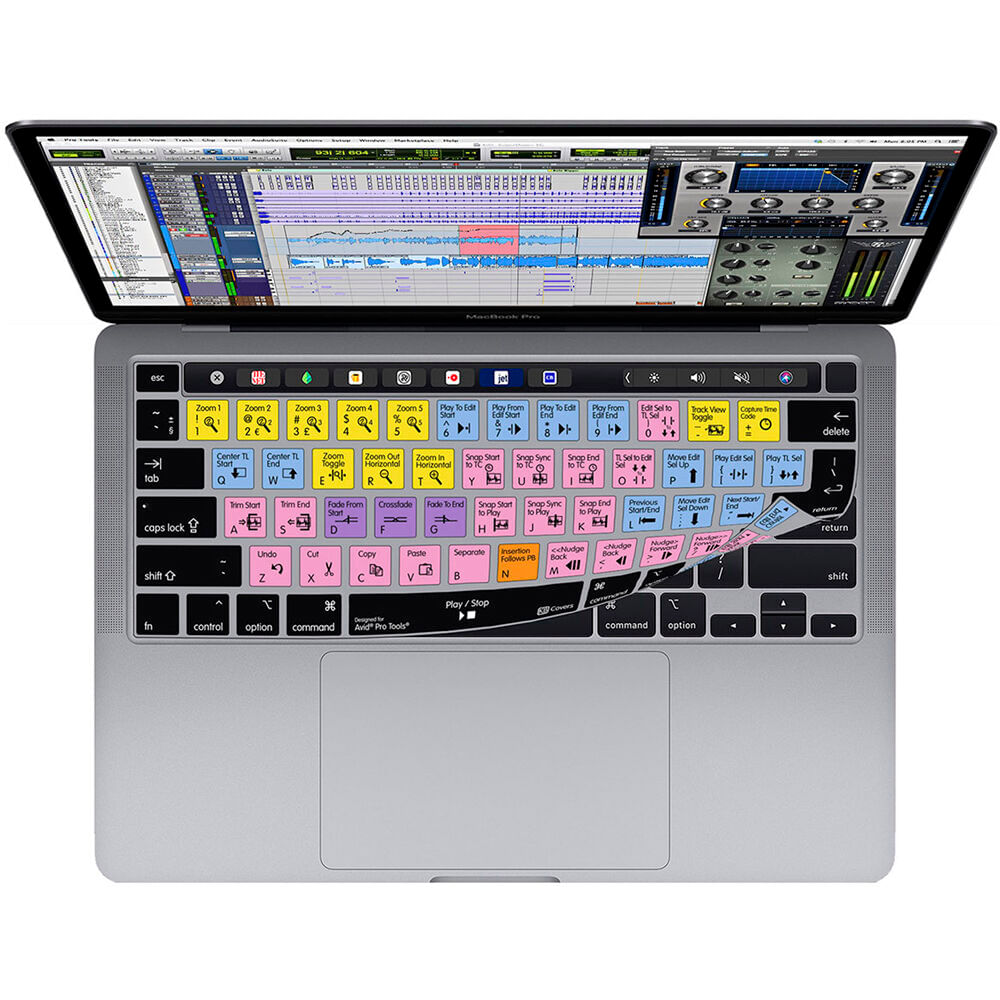 Cubierta de Teclado KB Covers Pro Tools para MacBook Pro 13 Cubierta de Teclado KB Covers Pro Tools para MacBook Pro 13
