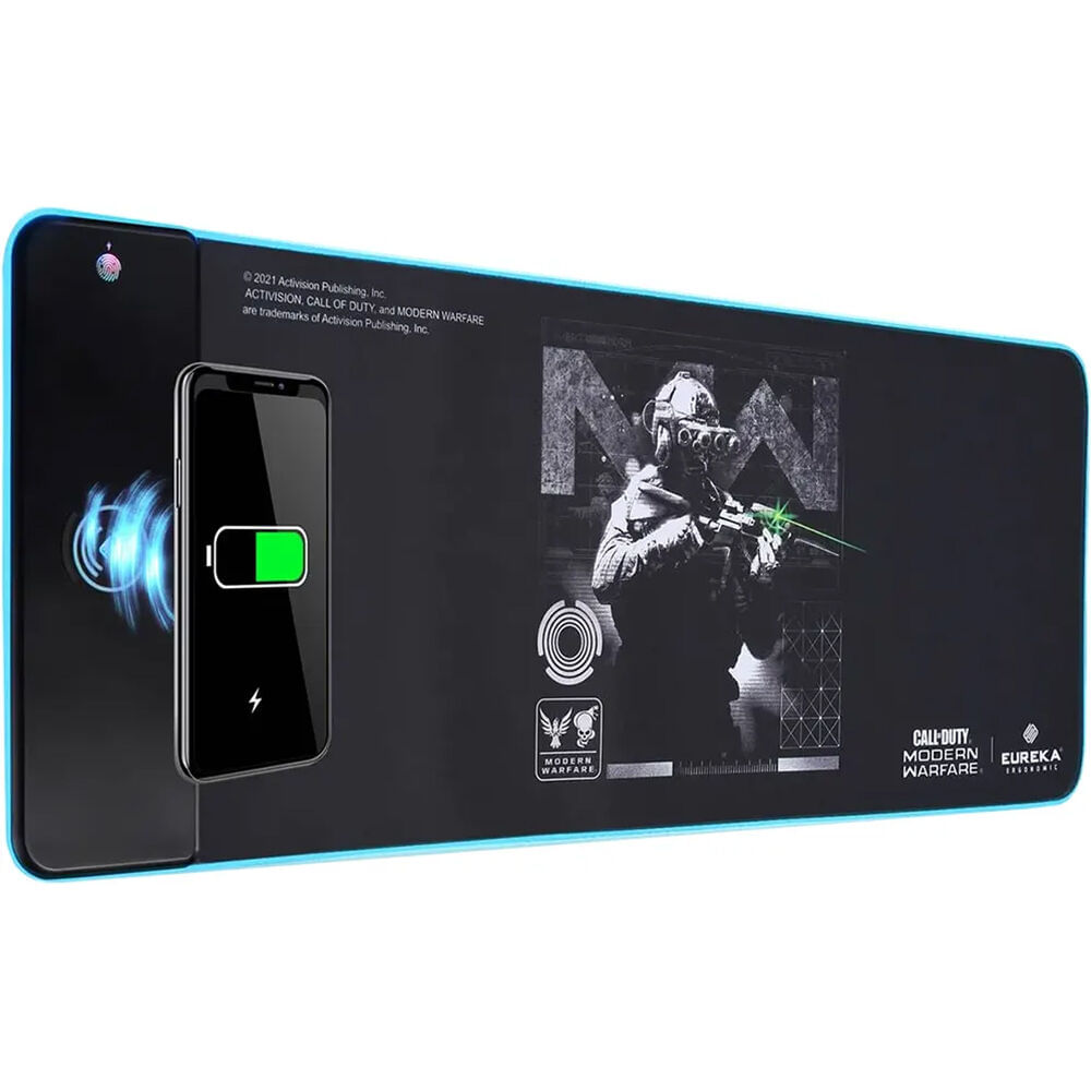 Eureka Night Raid Alfombrilla de Ratón con Carga Inalámbrica 1837029-REG Eureka Night Raid Alfombrilla de Ratón con Carga Inalámbrica 1837029-REG