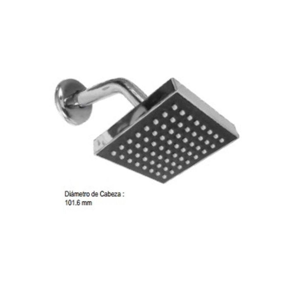 Cabeza de Ducha Cuadrada 4"" C&A - Cromada
