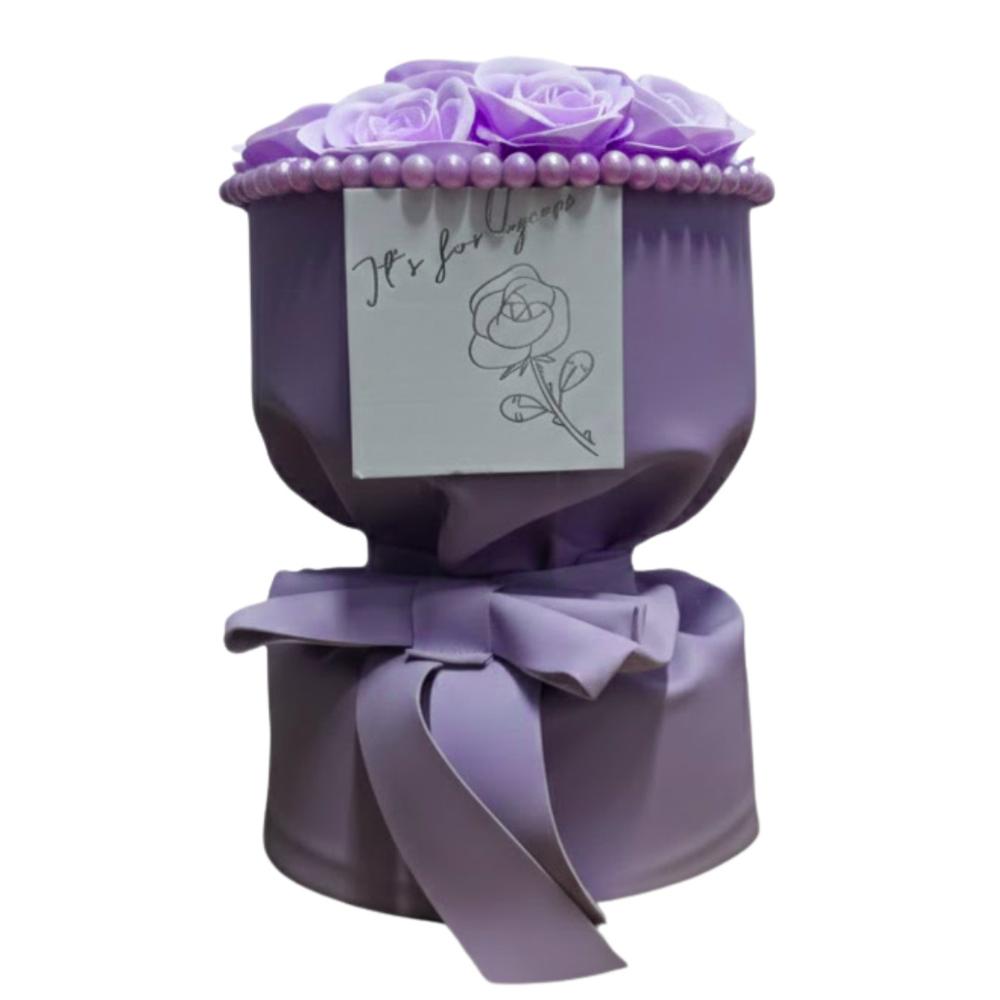 Ramo de Rosas Flores Artificiales Bouquet Regalo Perfecto para San Valentín Parejas Novios Amor MD