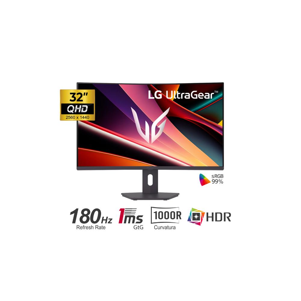 MONITOR LG 32 UltraGear Curvo 32G600A-B 180Hz 1ms HDMI DP FreeSync PIVOT