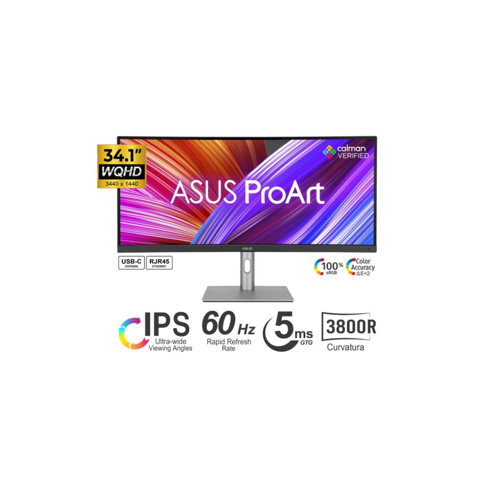 MONITOR ASUS PROART PA34VCNV CURVO IPS DisplayPort HDMI WQHD 60Hz 5ms