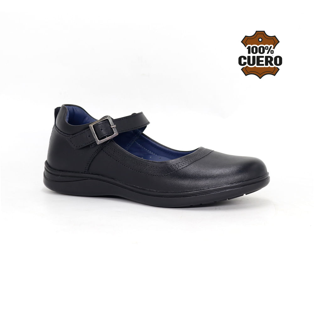 Zapatos Escolares Cuero Mujer SOFI-MV26Q1J NEGRO 40