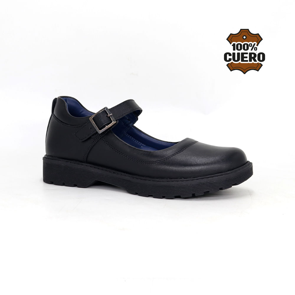 Zapatos Escolares Cuero Mujer LUA-MV26Q1J NEGRO 39