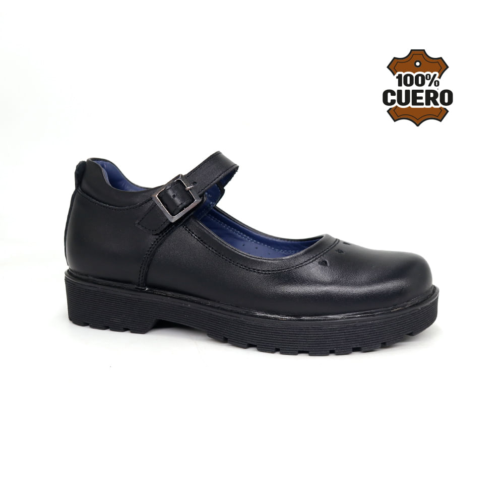 Zapatos Escolares Cuero Mujer CORA-MV26Q1J NEGRO 36