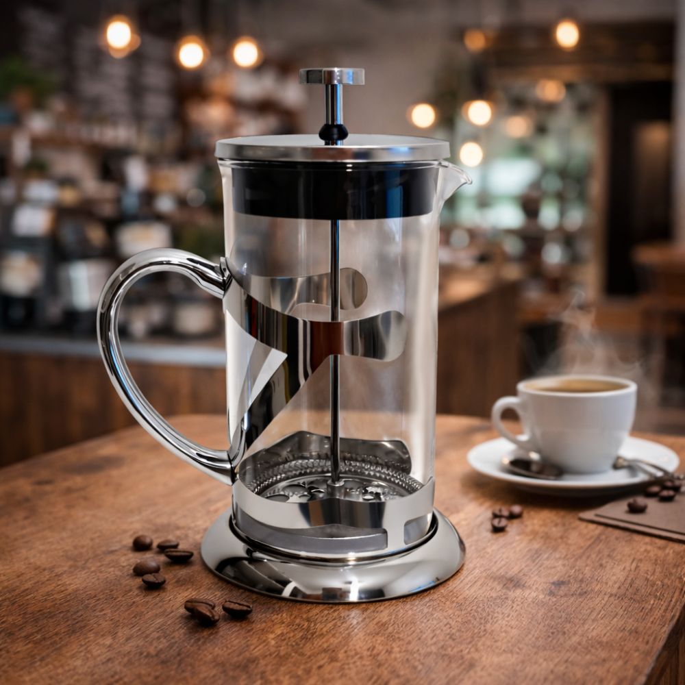 Cafetera prensa francesa de acero 1000 ml