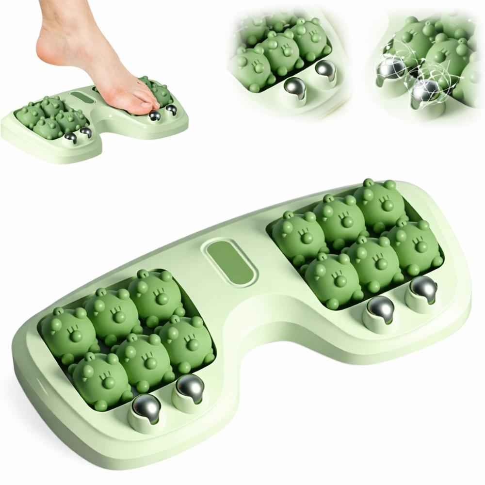 Masajeador de Pies con Rodillos de Acupresión para Alivio del Dolor Plantar