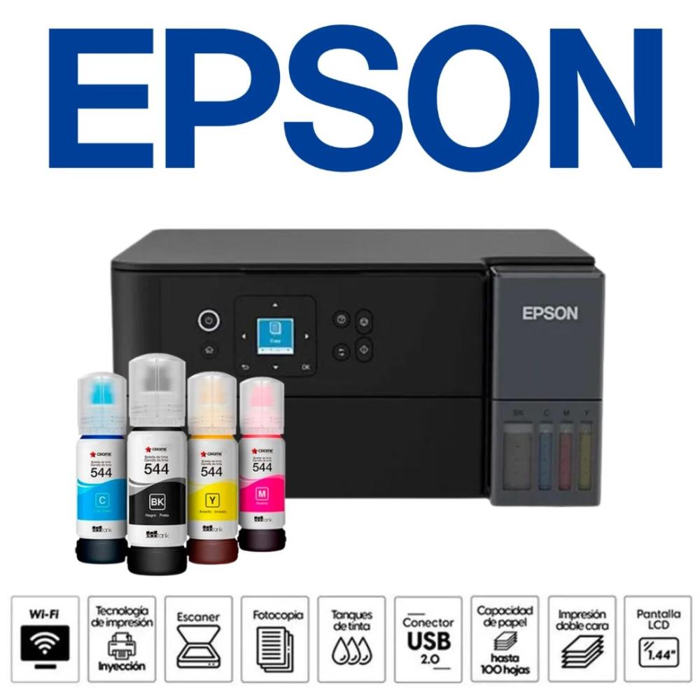 IMPRESORA EPSON MULTIFUNCIONAL FORMATO DUPLEX INALÁMBRICA MOD L4360 ECOTANK