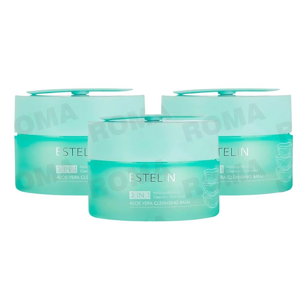 PACK 3 BÁLSAMO LIMPIADOR MAKE UP REMOVER – ALOE VERA 100G ESTELIN