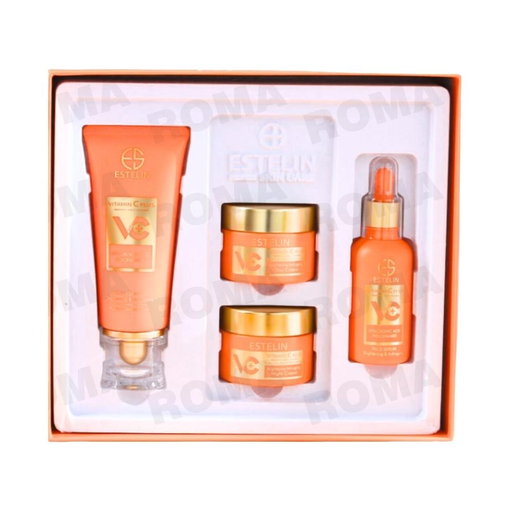 SET 4 PIEZAS VITAMINA C CON ÁCIDA HIALURÓNICO 4PCS ESTELIN