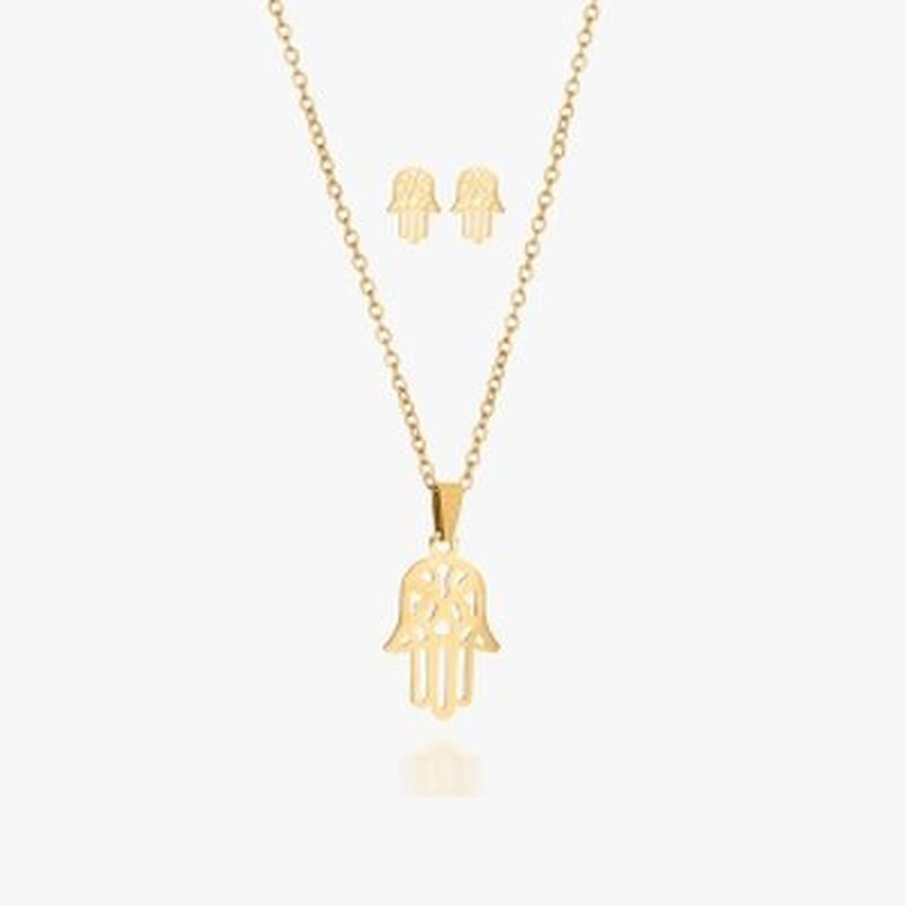 Set de collar y arete Fortuna para dama