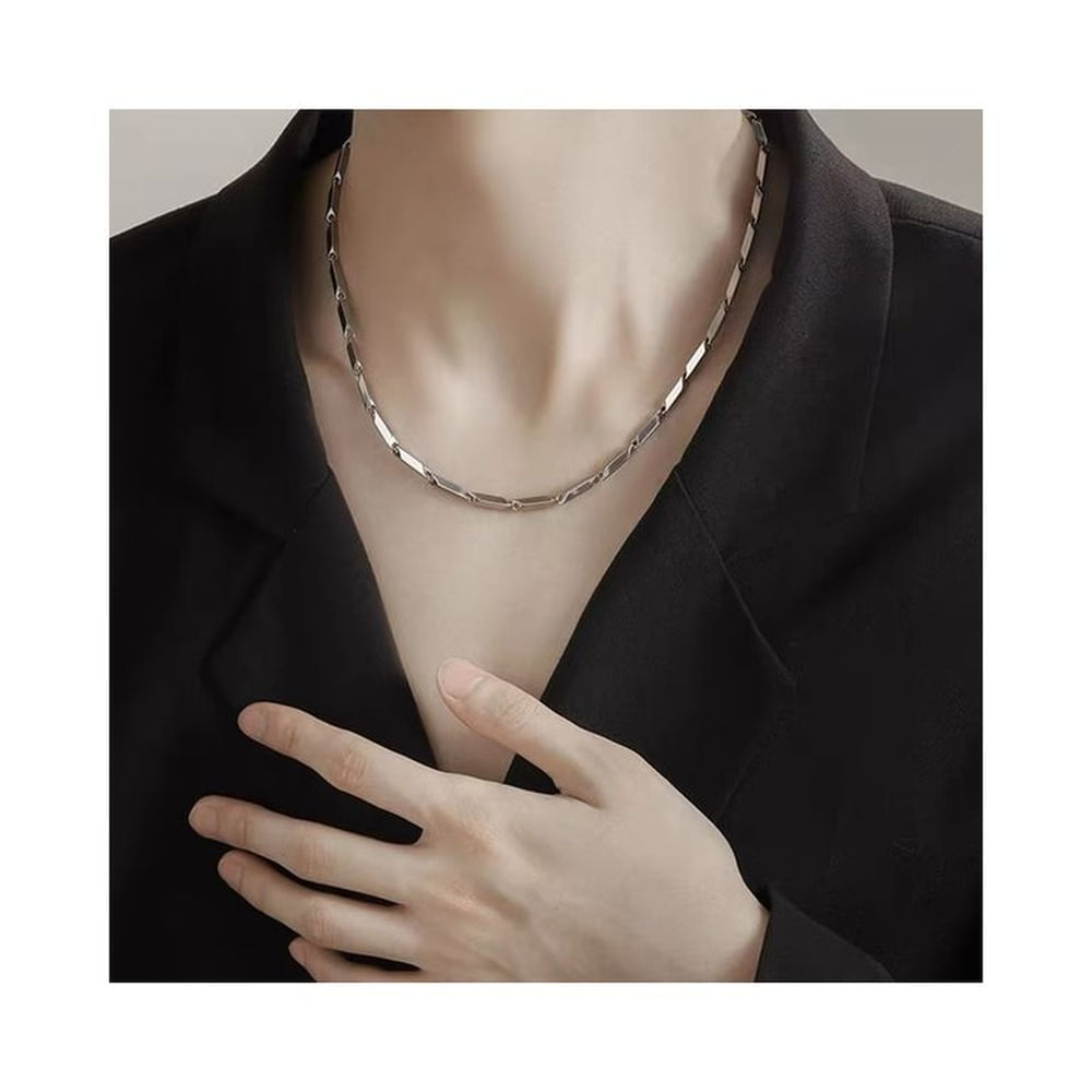 Cadena Minimalista Lui de Hombre en Acero Inoxidable