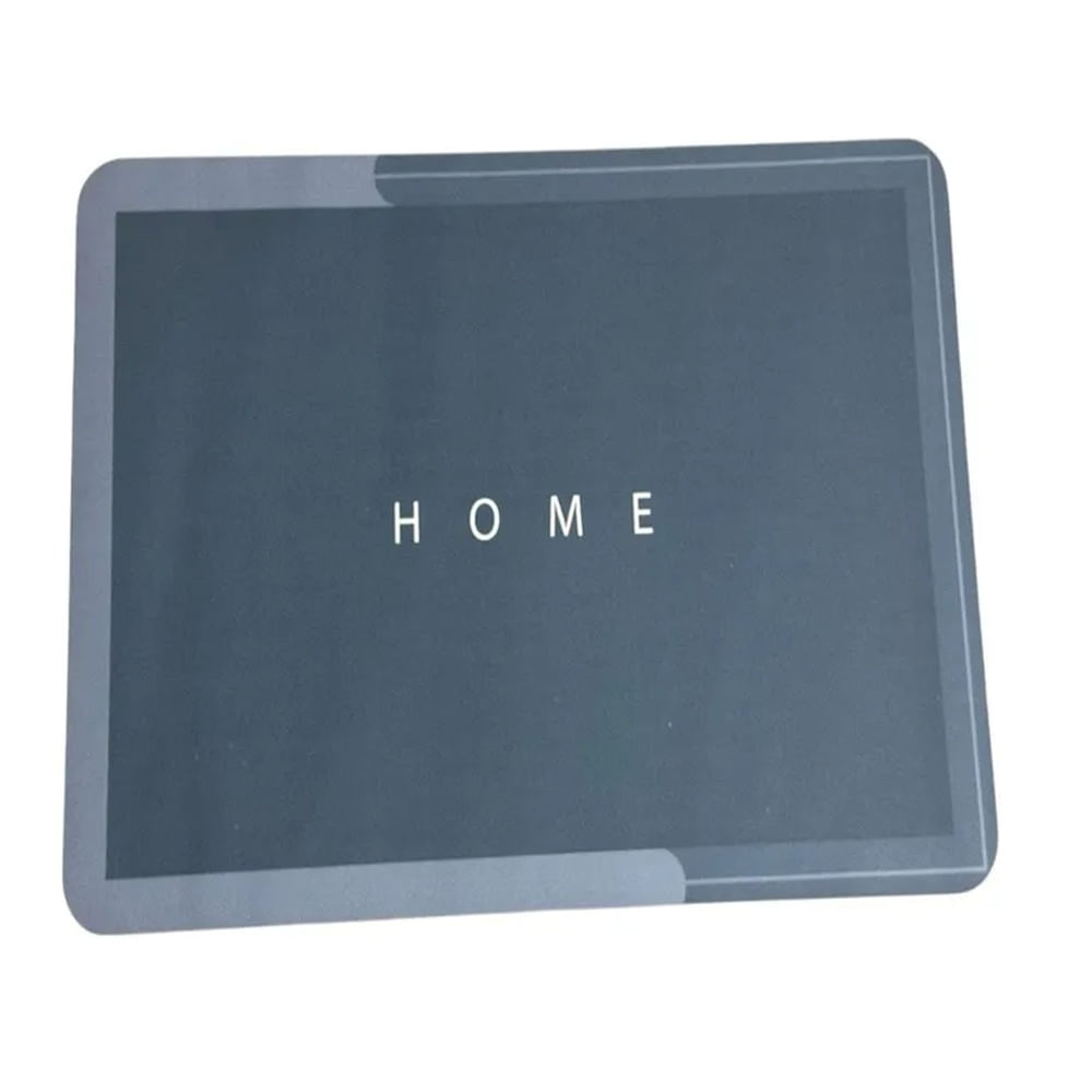 Alfombra Absorbente para Baño rectangular Color Gris Oscuro