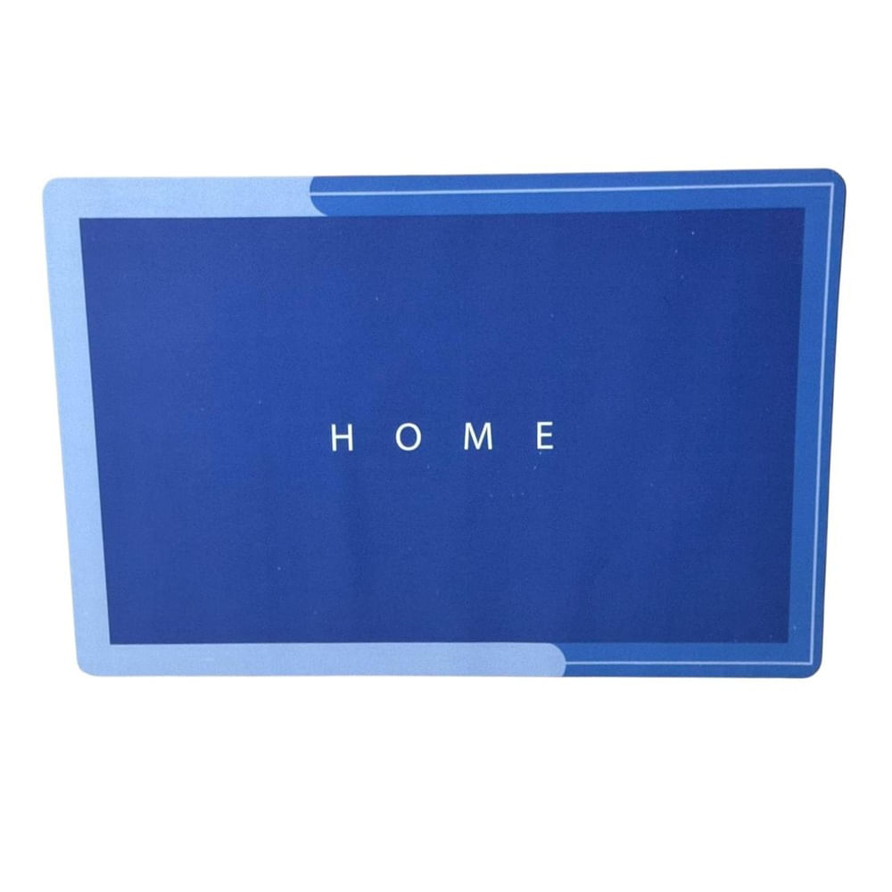 Alfombra Absorbente para Baño rectangular color Azul