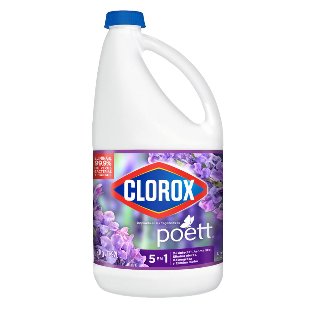 Lejía CLOROX Lavanda & Jazmín Botella 2Kg