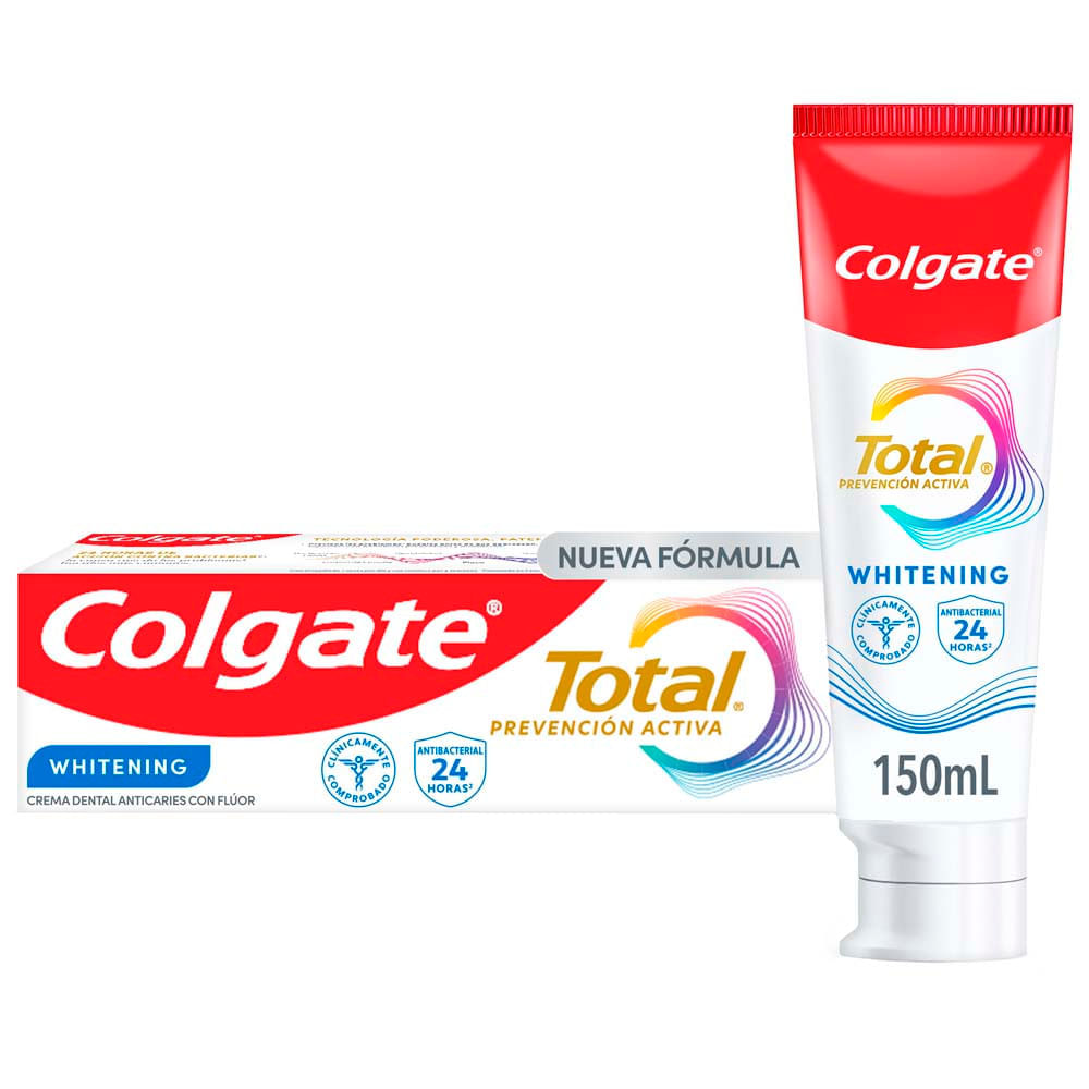 Crema Dental COLGATE TOTAL Whitening Tubo 150ml