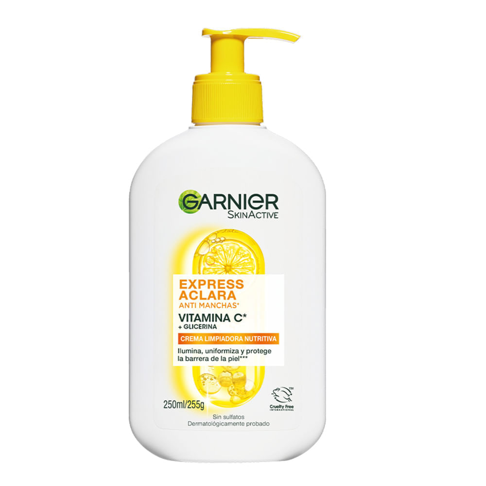 Crema Limpiadora Nutritiva GARNIER Express Aclara Frasco 250ml