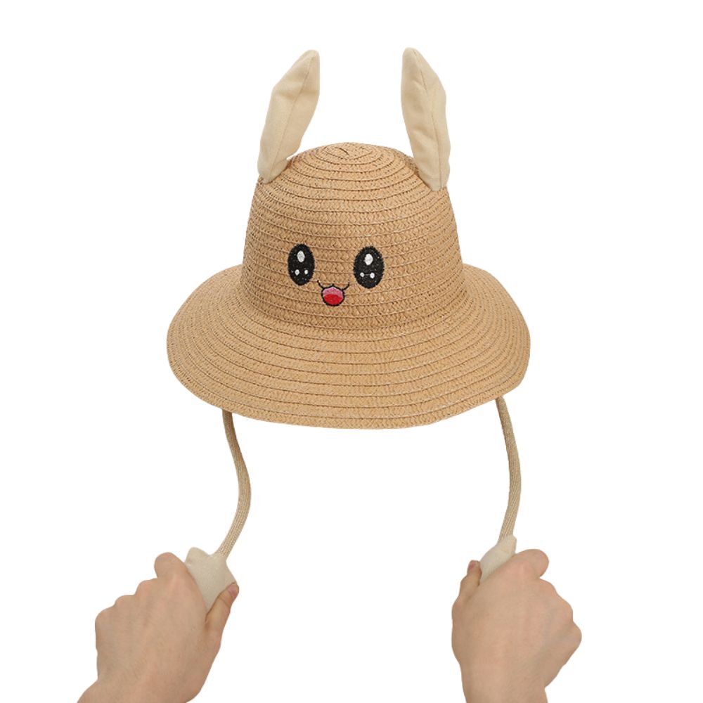 Huishi sombrero de verano niños 3 a 6 años levanta oreja - Khaki