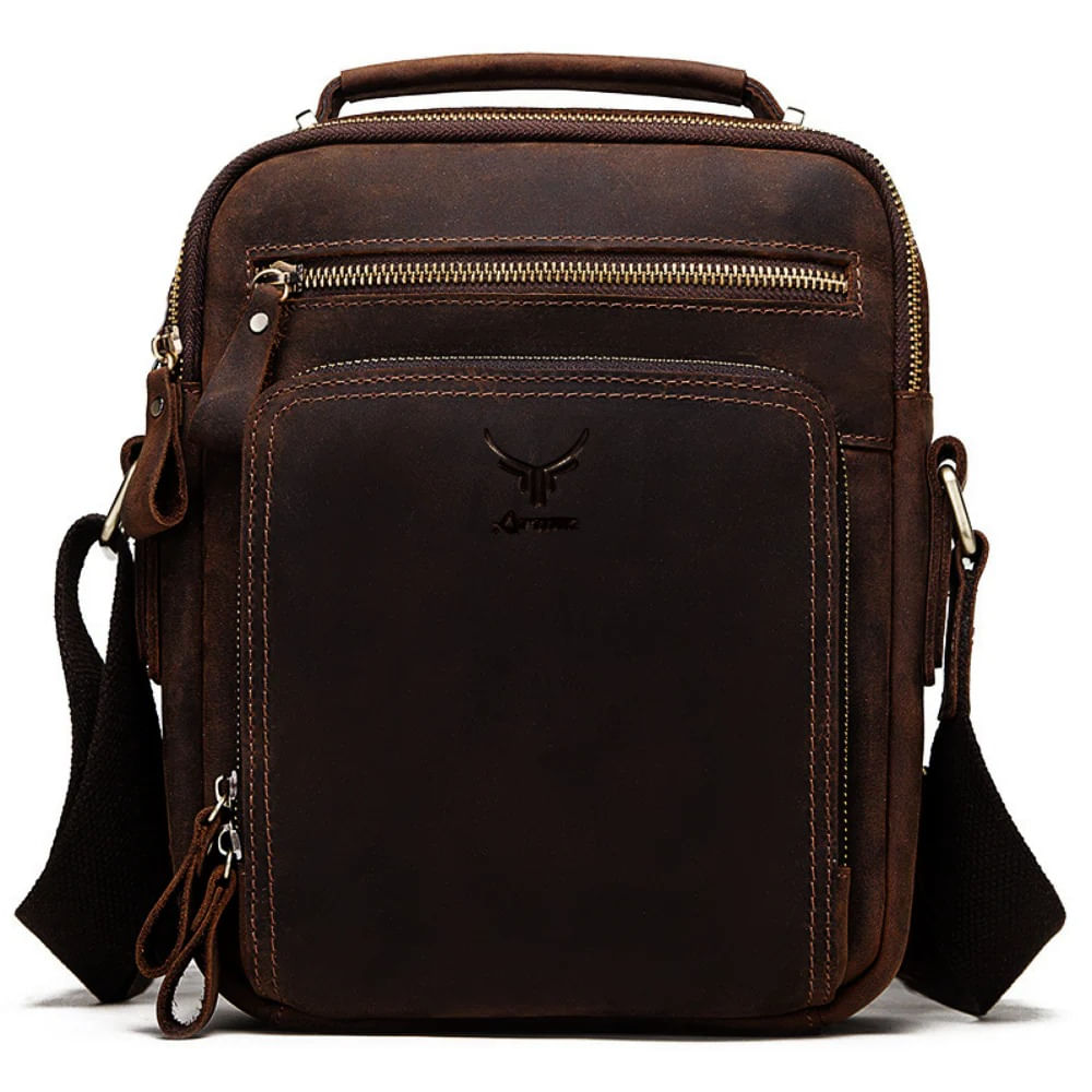 Morral de Cuero Vacuno MH573 Café