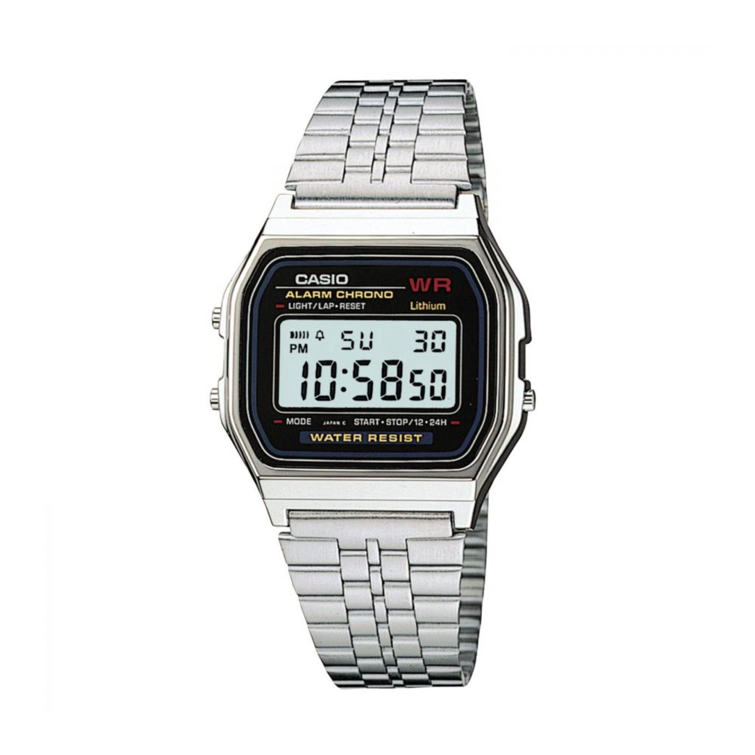 Reloj Casio A-159Wa-1 Unisex Plateado Digital