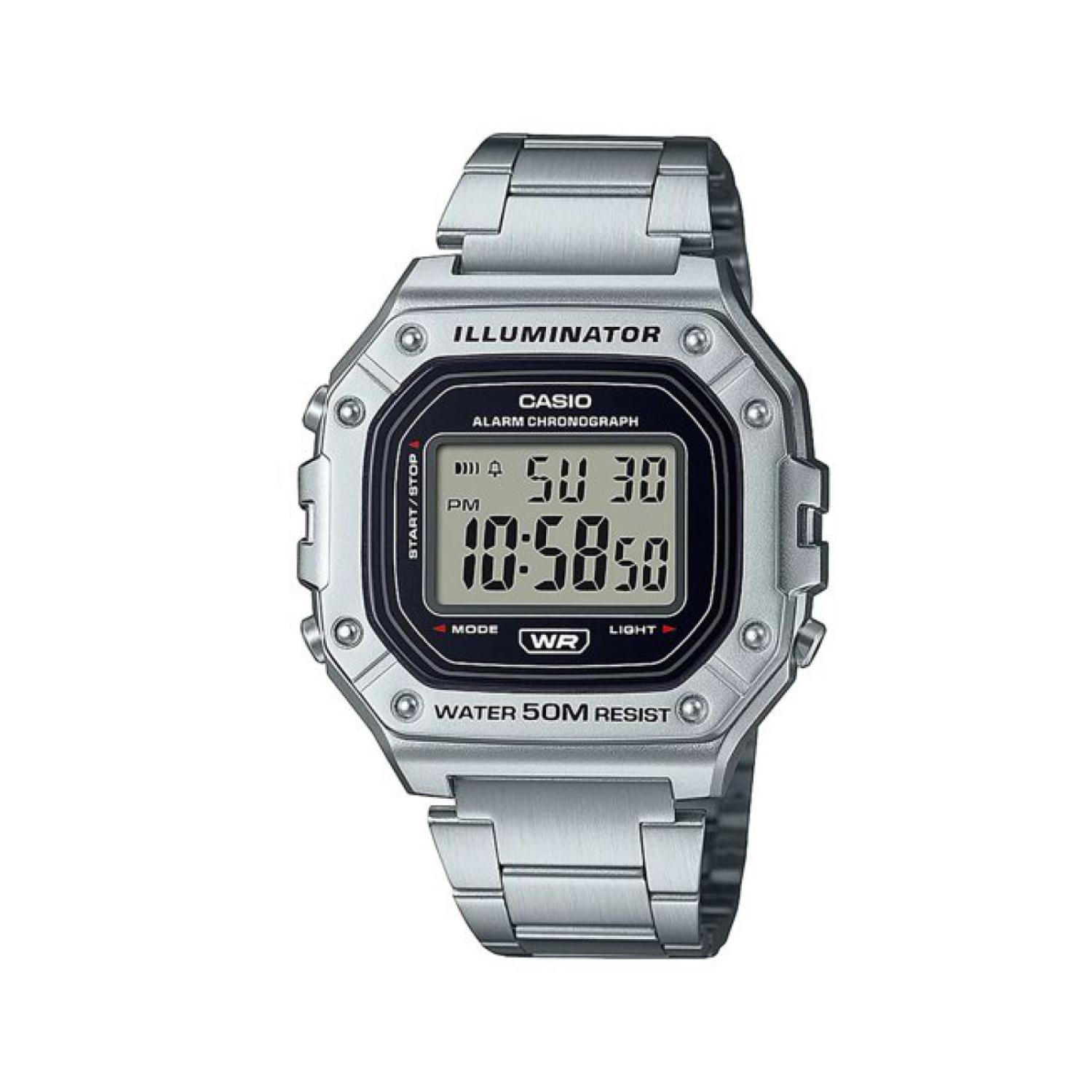 Reloj Casio W218Hd-1Avdf Hombre Plateado
