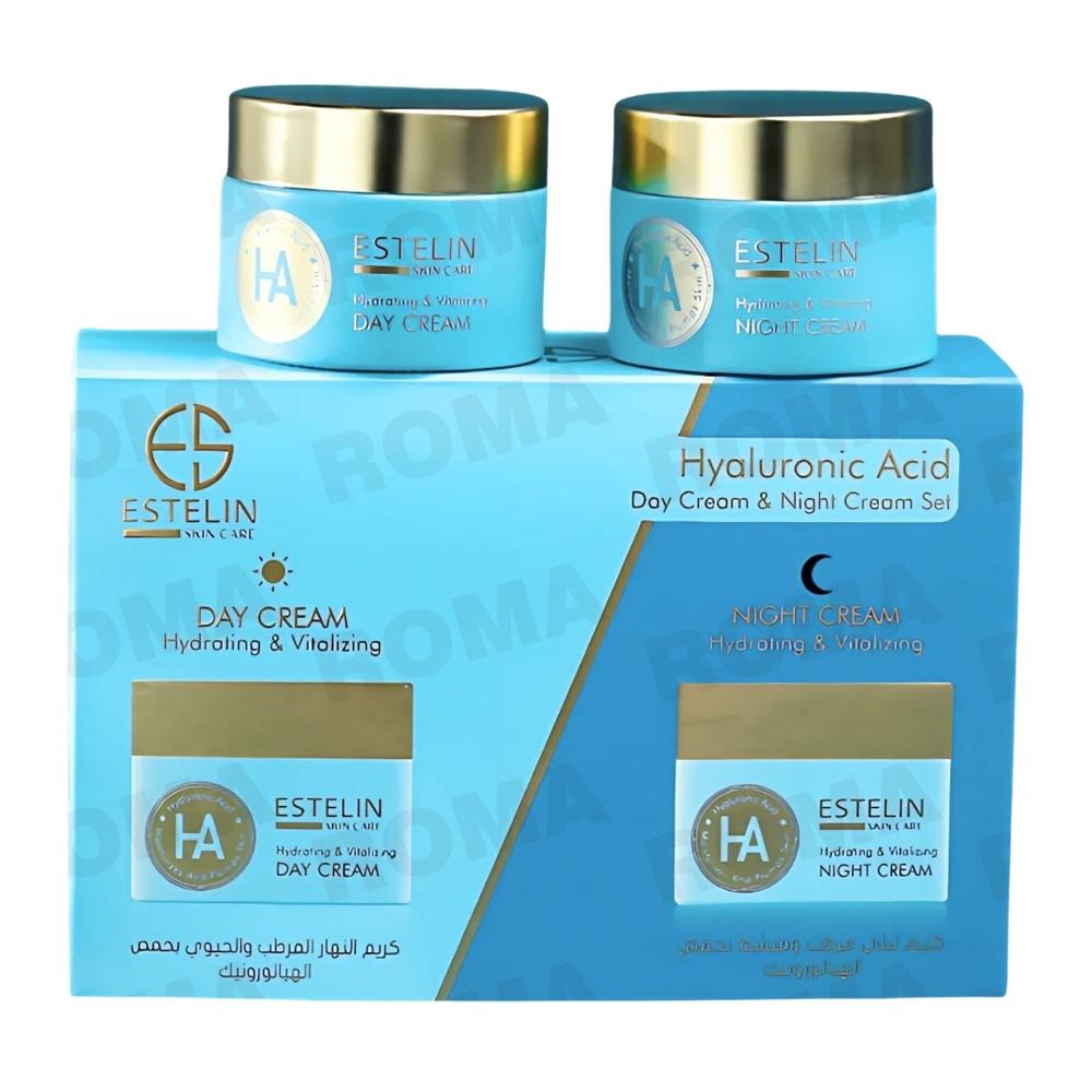 SET CREMA DE DÍA Y DE NOCHE ÁCIDO HIALURÓNICO 100G ESTELIN