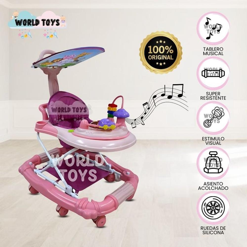 Andador con Tablero Musical FIRST WALK Pink