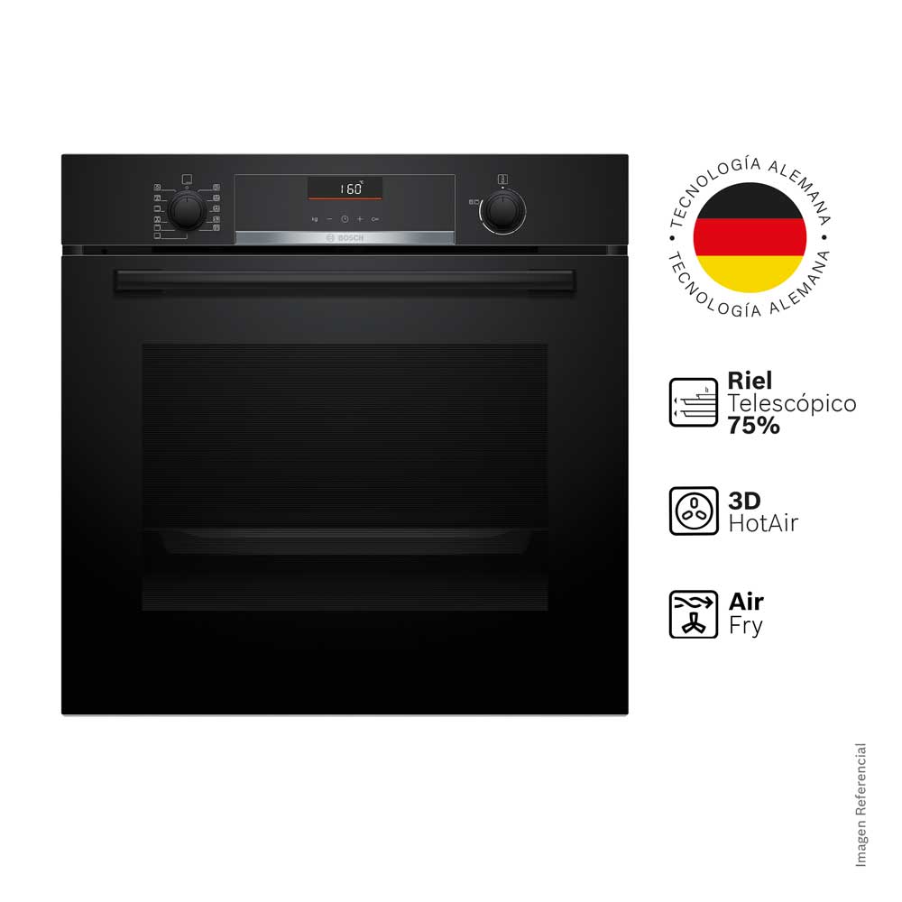 Horno Empotrable Bosch 71L HBG536EB4 Negro