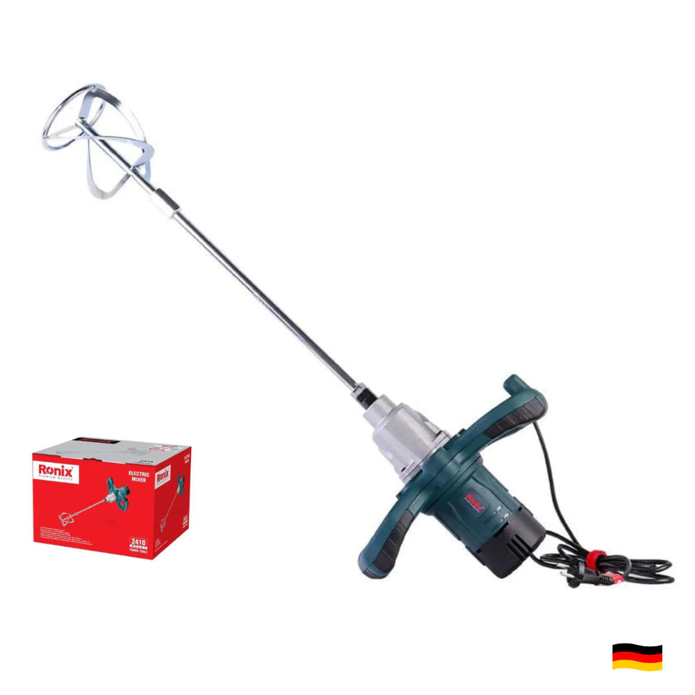 Mezcladora de Pintura y Cemento 1300W Batidora RONIX 2410 2060815038324100 Mezcladora de Pintura y Cemento 1300W Batidora RONIX 2410 2060815038324100
