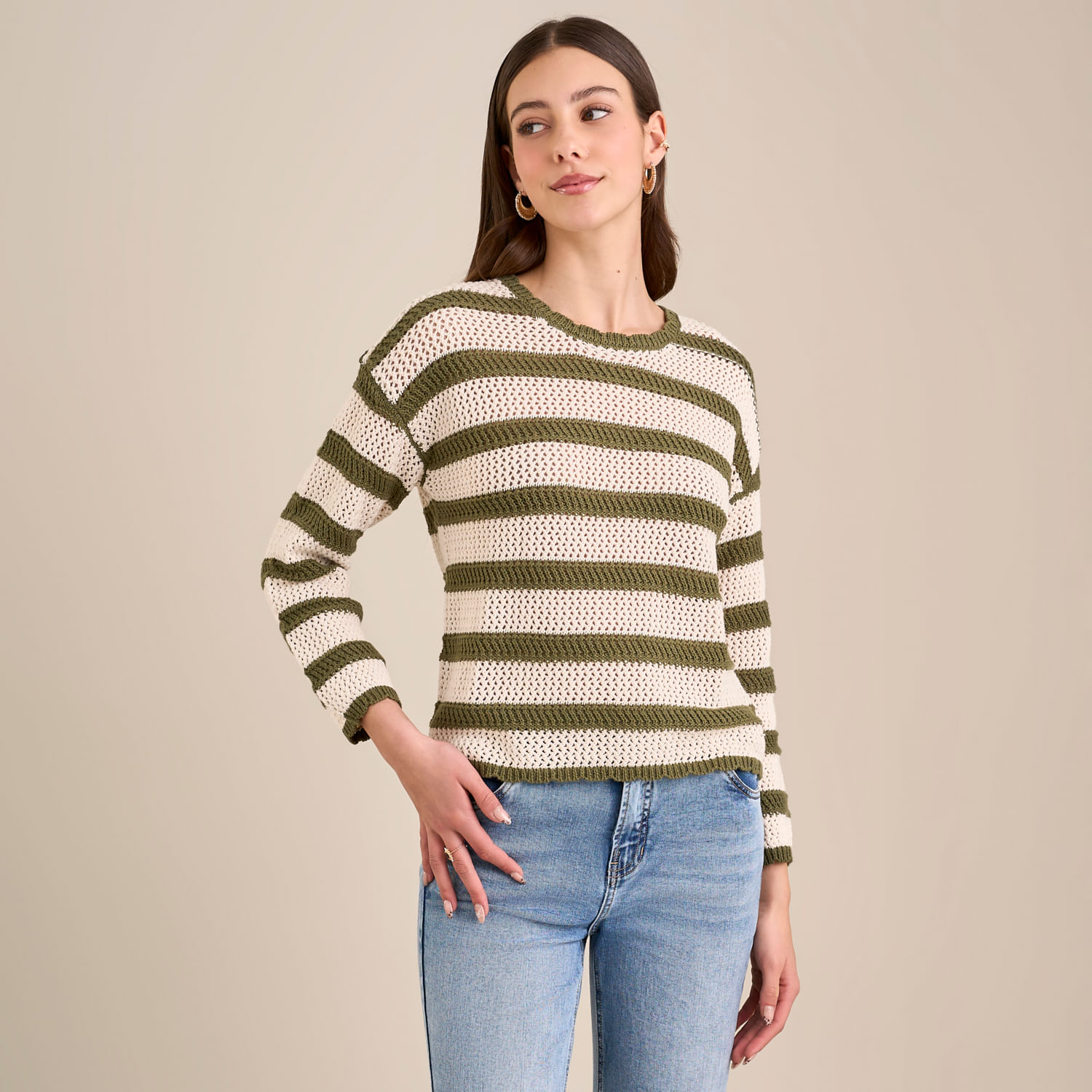 Chompa Mujer Crochet Amc