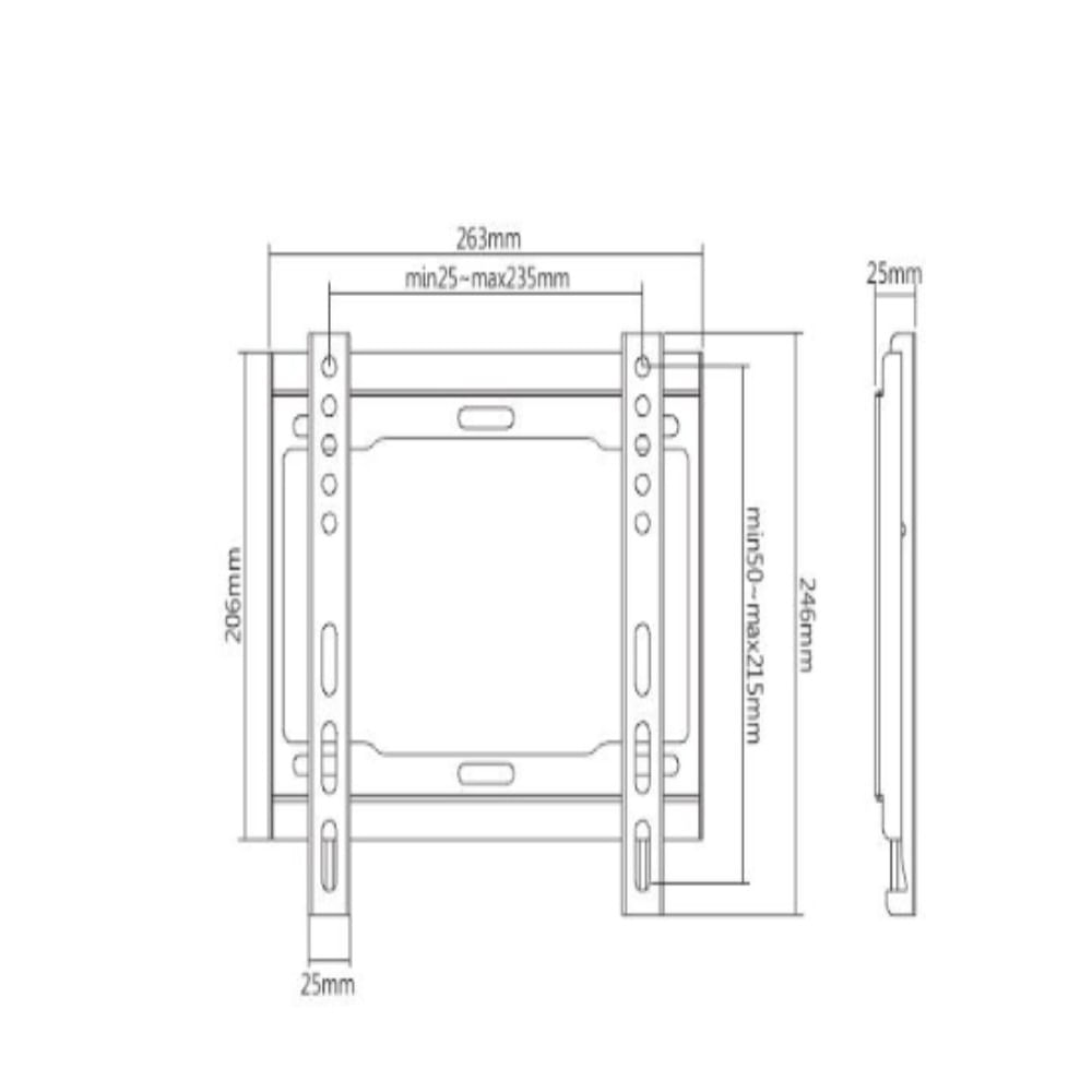 SOPORTE FIJO PARA TV DE 23 A 43 PULGADAS FK32