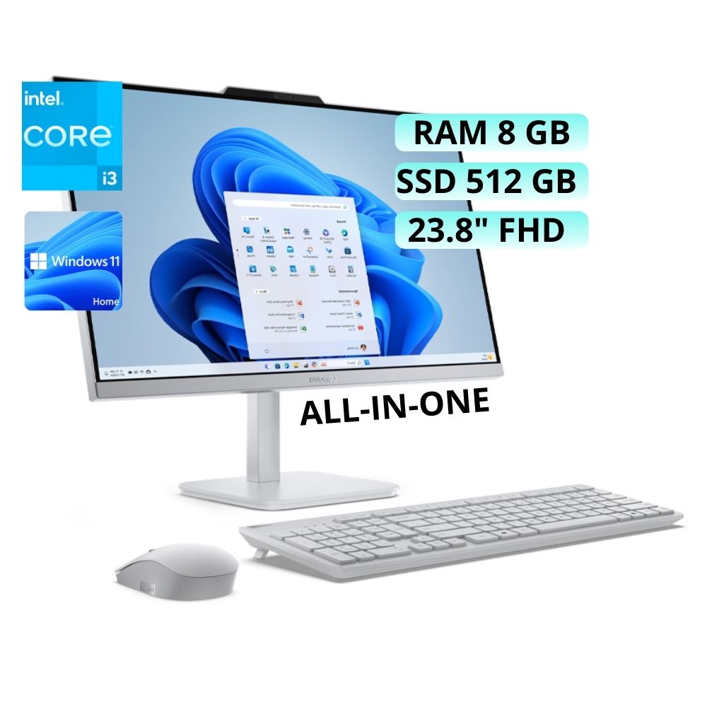 All in one LENOVO A100 INTEL CORE i3 Ram 8GB SSD 512 GB- F0J6002KLD