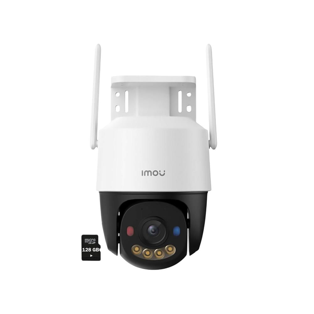 Cámara Seguridad Imou Cruiser SC 8MP Detección Vehículo Visión Noche Color Luz Alarma 128GB