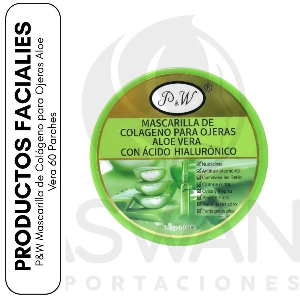 P&W Mascarilla de Colágeno para Ojeras Aloe Vera 60 Parches