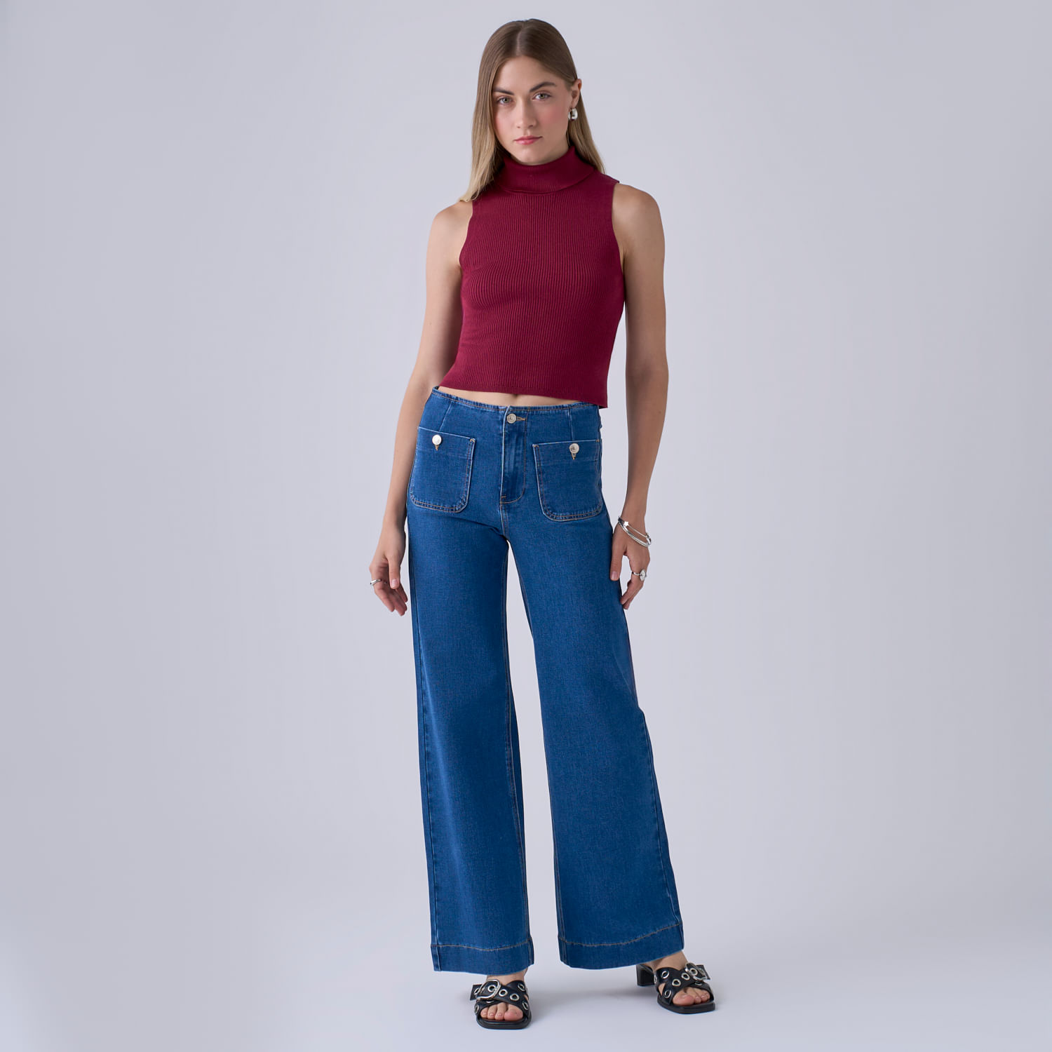 Jean Mujer Pocket Hypnotic Wide Leg
