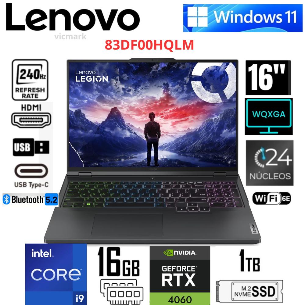 Lenovo Legion Pro 5 16IRX9 Intel Core i9 RTX 4060 16GB 1TB SSD 240Hz