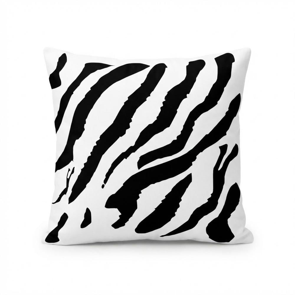 Cojin Minimalista Animal Print Negro 50x50