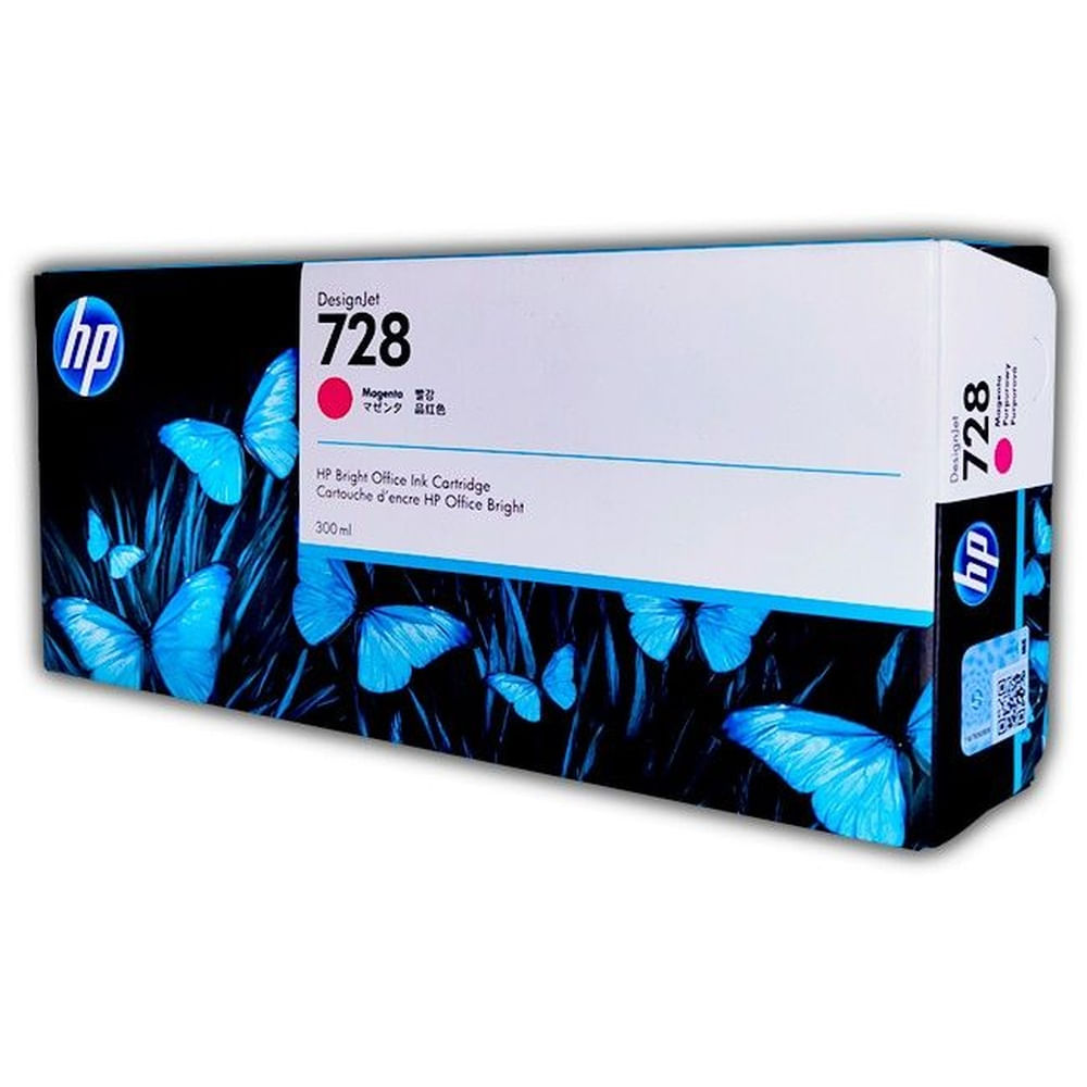 TINTA HP 728 F9K16A MAGENTA 300ML DesignJet T730 T830