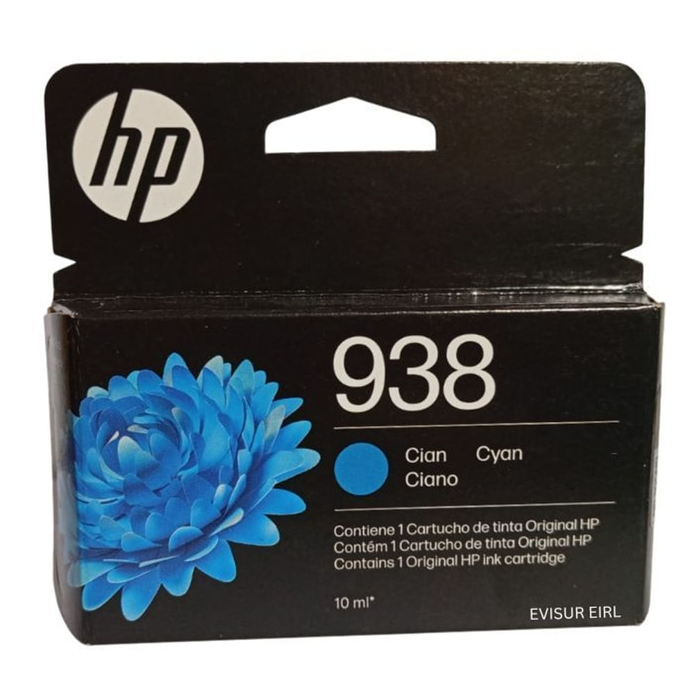 TINTA HP 938 4S6X5PL CYAN ORIGINAL