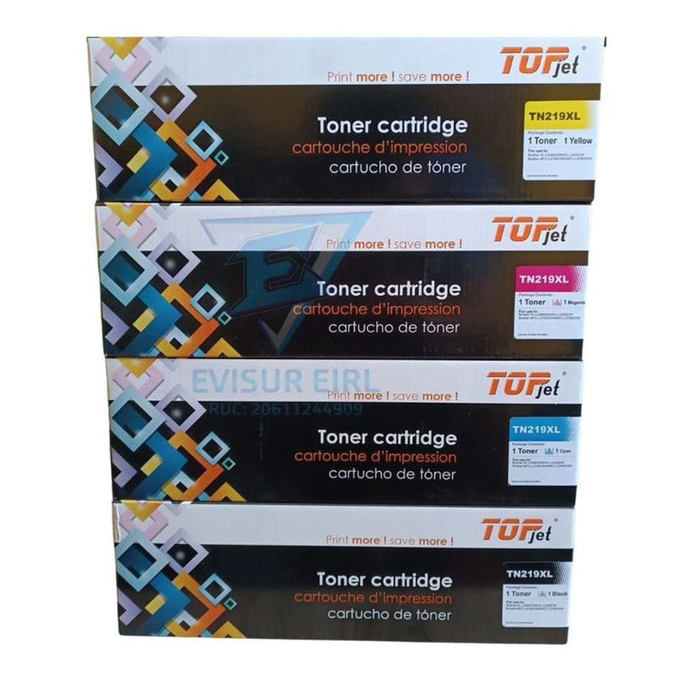 TONER BROTHER TN-219XL COMPATIBLE KIT COMPLETO PARA L3560 L3760 L3280