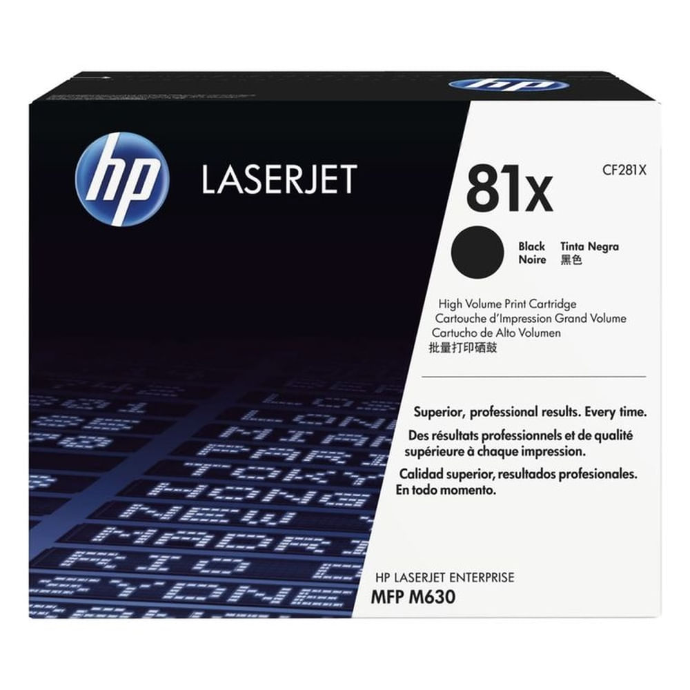 Toner HP 81X CF281X MFP M630m604N Negro 25K Pag