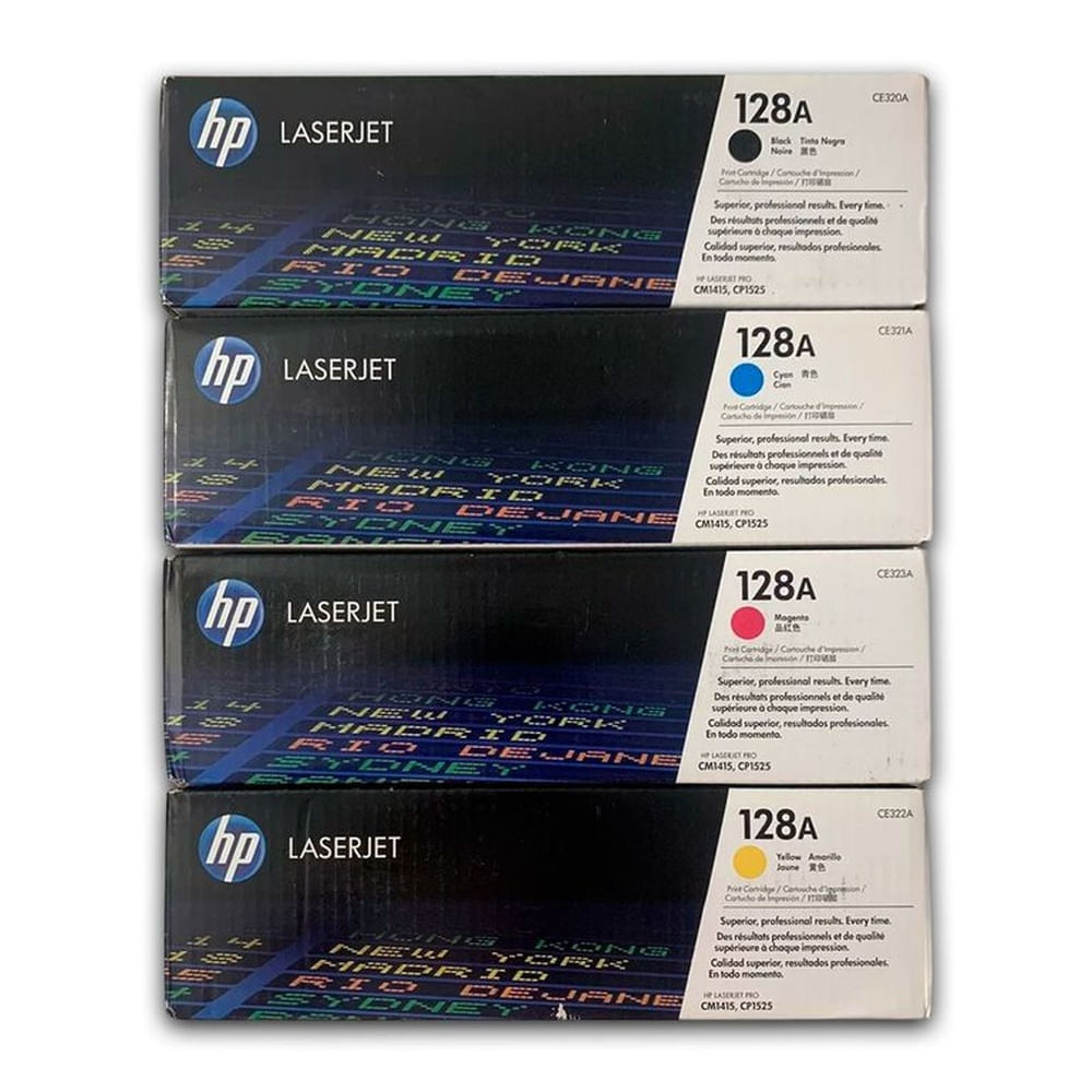 Toner HP 128A Pack Completo CM1410 CM1415 Original