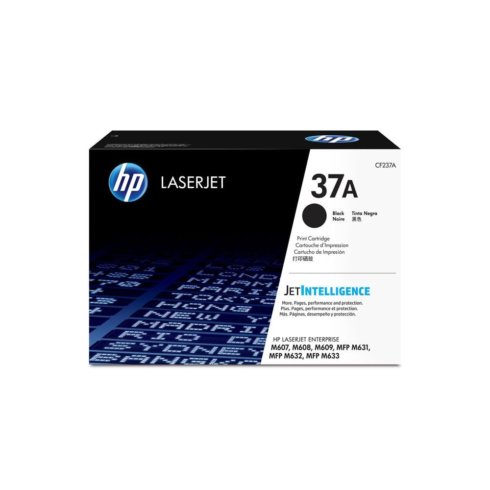 Toner Hp 37A Negro CF237A 11000 Pág M632h M631dn