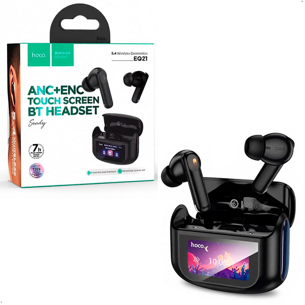 Auriculares Hoco Eq21 Tws Bt 5.4 Con Pantalla Táctil