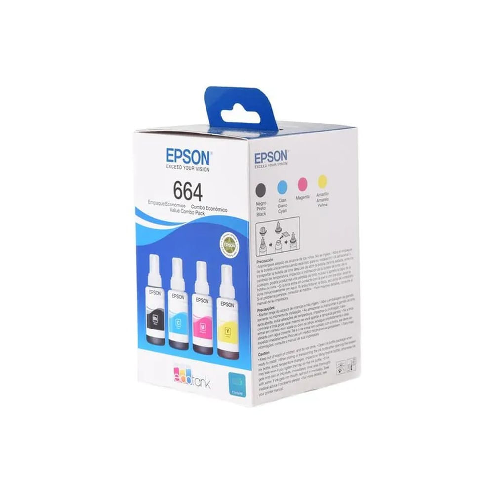 TINTA EPSON 664 COMBO PACK COMPLETO T664