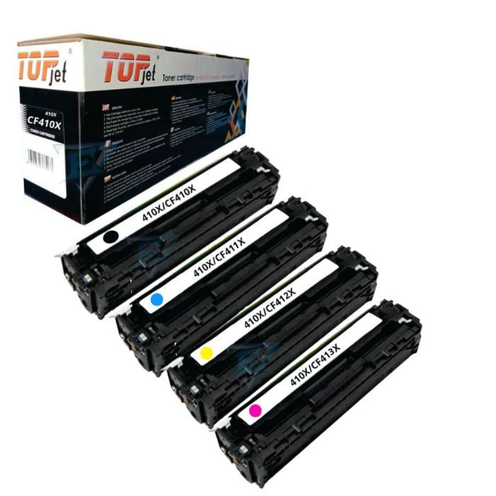 KIT DE TONER COMPATIBLE HP 410X NEGRO Y COLORES